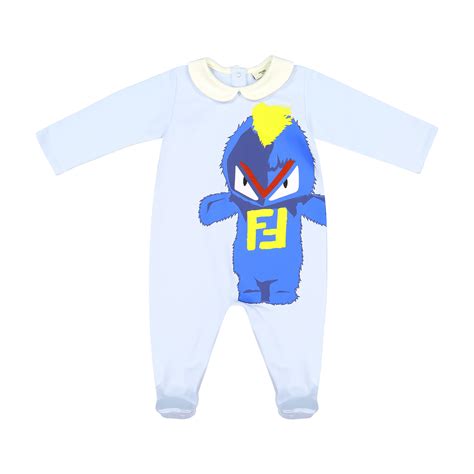 baby fendi monster shoes|Fendi baby onesie.